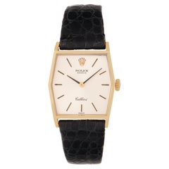 Vintage 1976 Rolex Cellini Model 4121 18 Karat Yellow Gold Manual Wind Watch