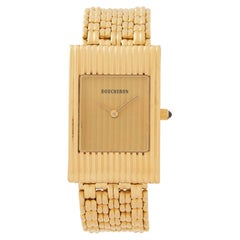 Vintage Boucheron 18 Karat Yellow Gold Large Dial Reflet Watch