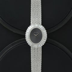 Vintage Vacheron Constantin 18 Karat White Gold and 4.20 Carats Baguettes Watch