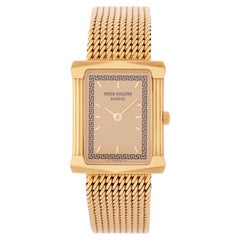 Vintage Patek Philippe Les Grecques Model 4731/2 18 Karat Yellow Gold Watch