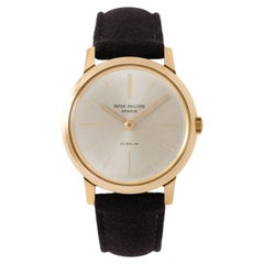 Patek Philippe x Güeblin Calatrava vintage, modèle 2593, or jaune 18 carats, 32 mm