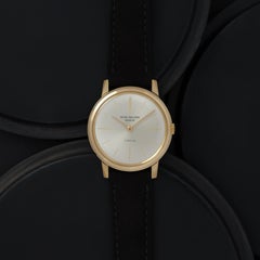 Patek Philippe x Güeblin Calatrava vintage, modèle 2593, or jaune 18 carats, 32 mm
