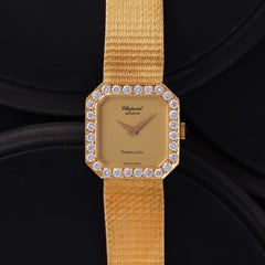 Vintage Chopard x Tiffany & Co. Model 5111/1 18 Karat Gold and Diamond Watch
