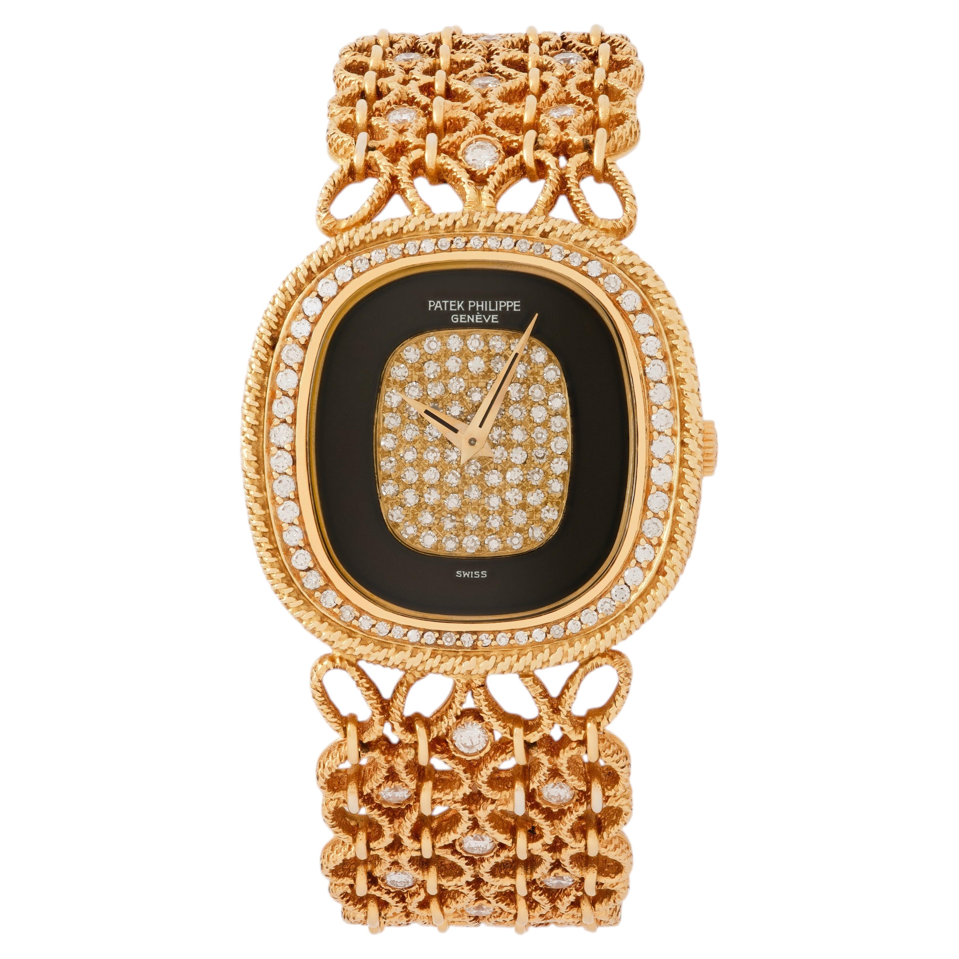 How do I set the time on a Patek Philippe watch?