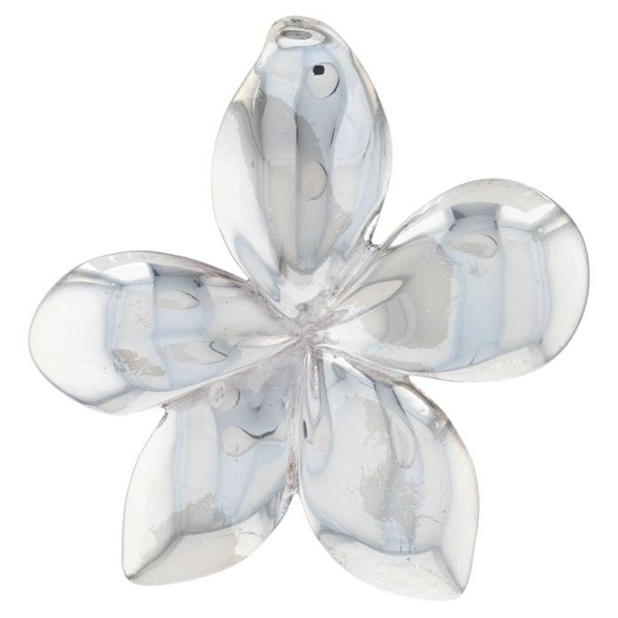 Sterling Silver Flower Pendant - 925 Blossom