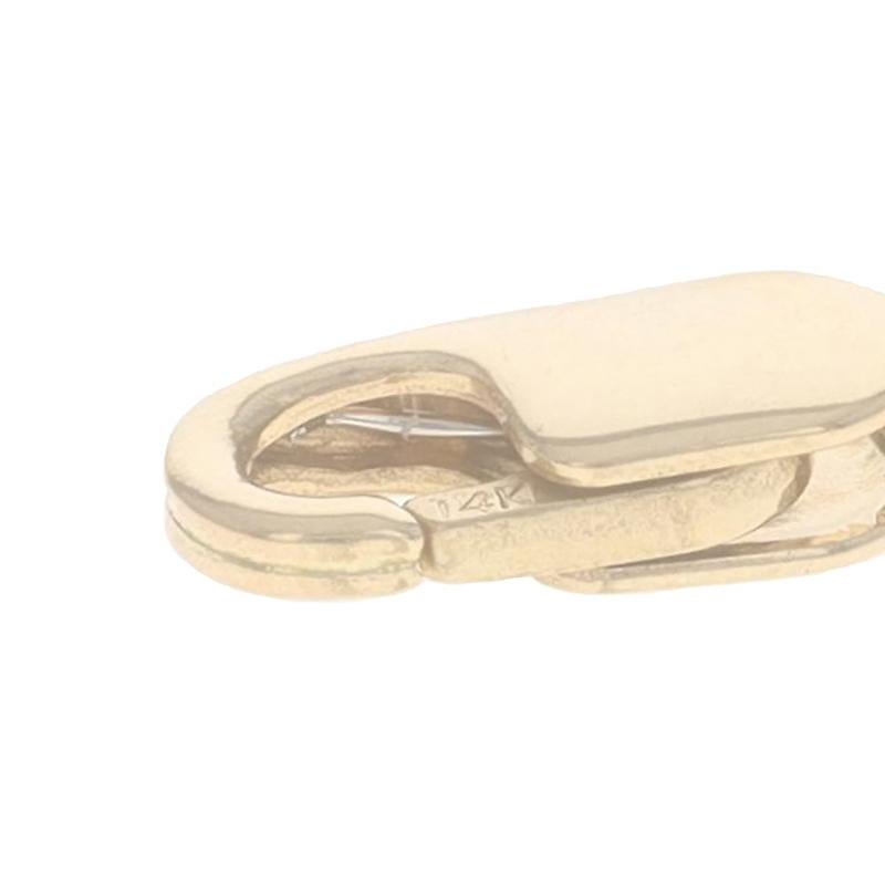 Yellow Gold Aquamarine Link Bracelet 7 1/4