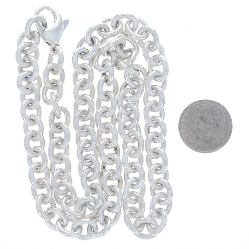 Tiffany & Co. Collier à maillons ovales Collier à chaîne en câble 18