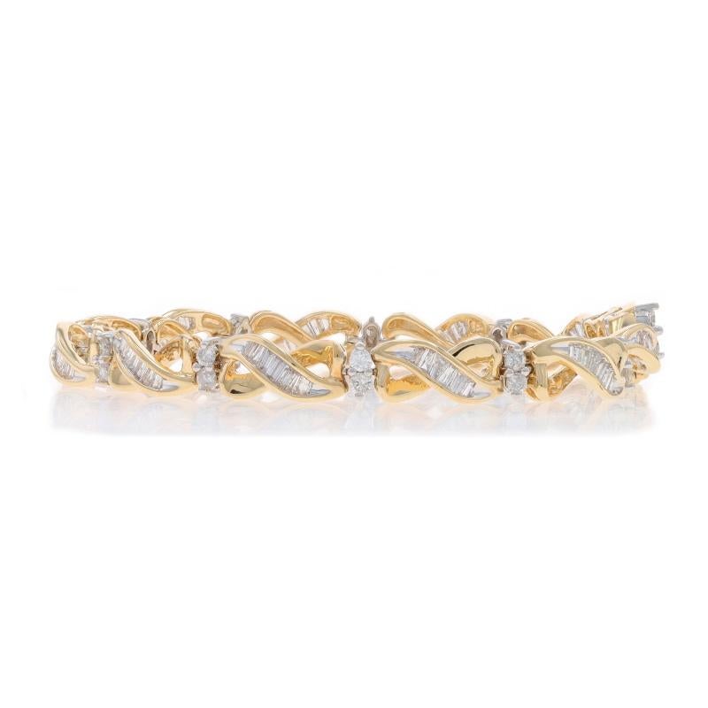 Bracciale A Link in oro giallo 7