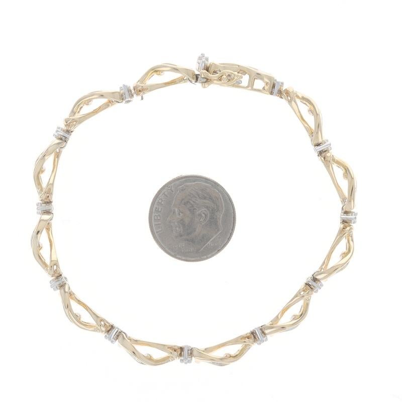 Bracciale A Link in oro giallo 7