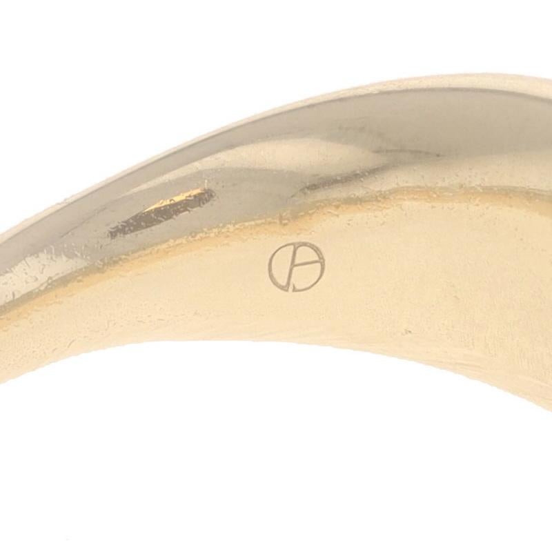Donna Fascia di diamanti in oro giallo - Anello Brilliante rotondo 14k da 0,40 ct. in vendita