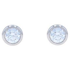 Tiffany & Co. Elsa Peretti Diamond by the Yard Stud Earrings - 950 Round .66ctw