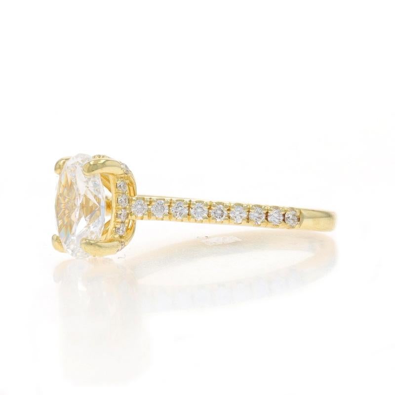 Taille : 5
Frais de taille : Up&Up 2 tailles pour $40 ou Down 1 taille pour $40

Contenu du métal : Or jaune 14k

Informations sur les pierres

Diamant naturel
Carat(s) : 1.20ct
Coupe : Ovale
Couleur : D
Clarté : VS2
Note sur la pierre : GIA