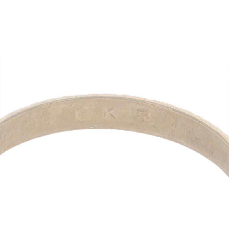 Fascia per bambini in oro giallo Art Deco - Anello 10k SZ Baby in vendita 1