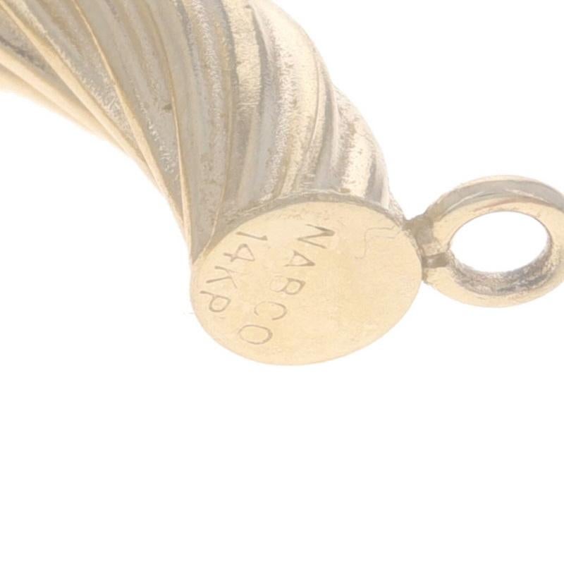 Boucles d'oreilles en or jaune - 14k en vente 1