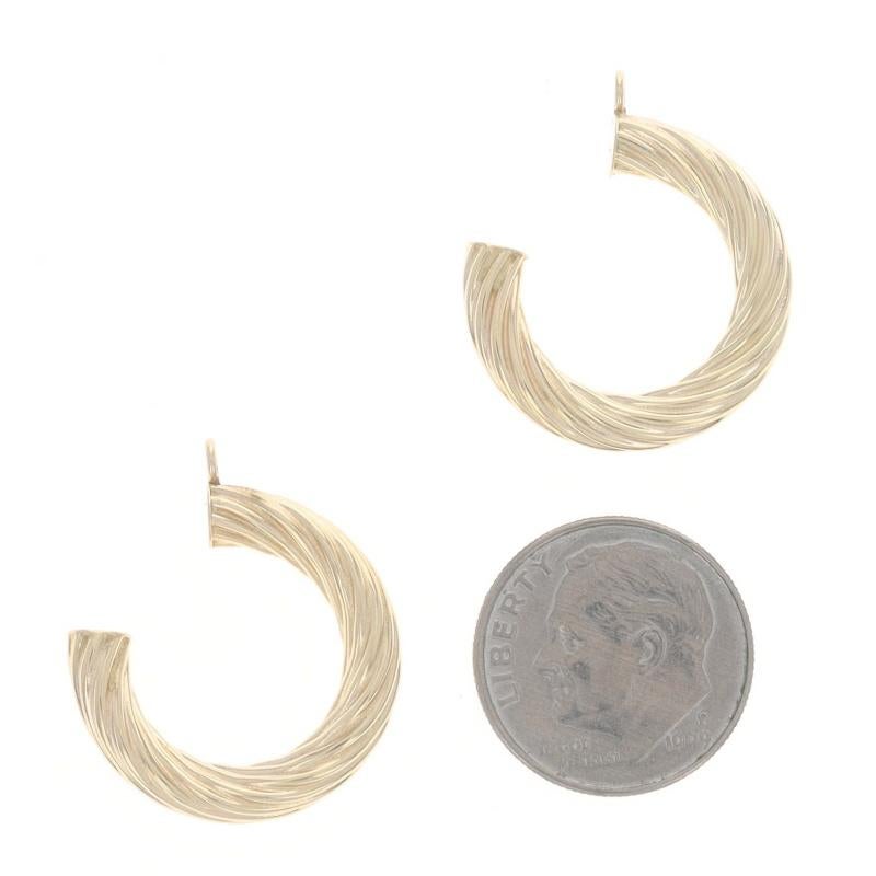 Boucles d'oreilles en or jaune - 14k Pour femmes en vente