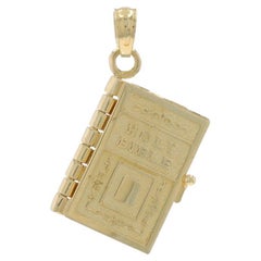 Yellow Gold Lord's Prayer Charm - 14k Holy Bible