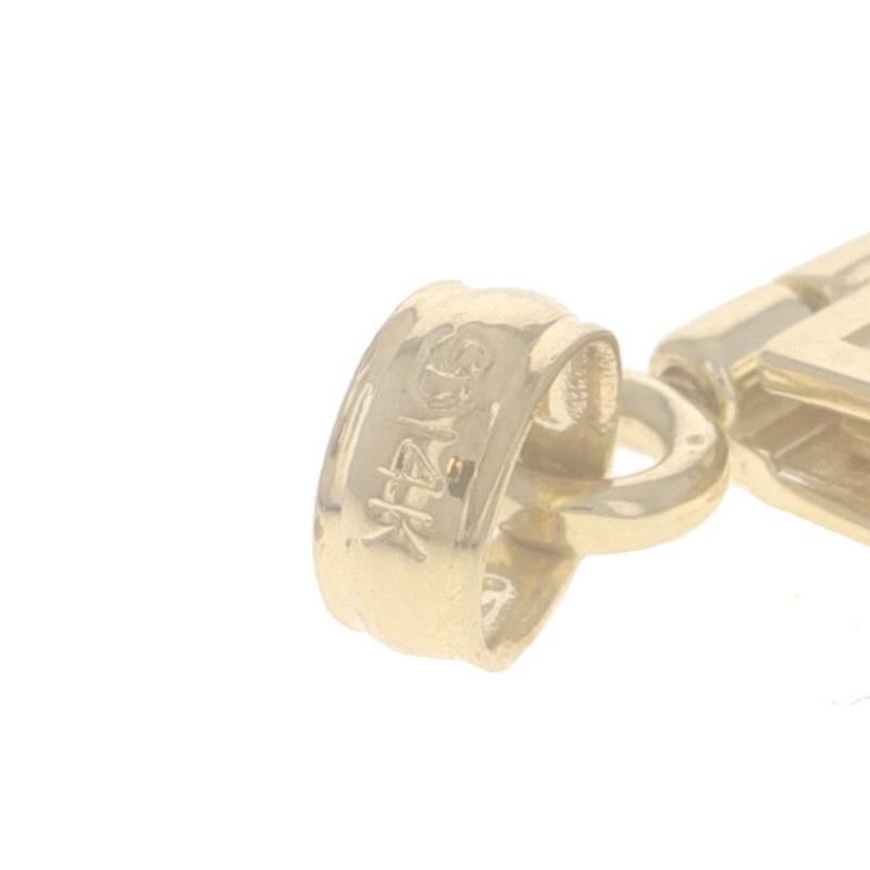 Charm in oro giallo con preghiera del Signore - Bibbia in oro giallo 14k in vendita 4