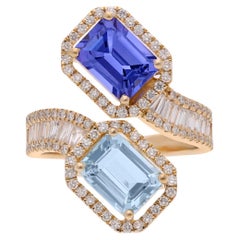 Anillos de diamantes en racimo