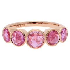 2.54 Carats Pink Sapphire Ring In 18 Karat Rose Gold