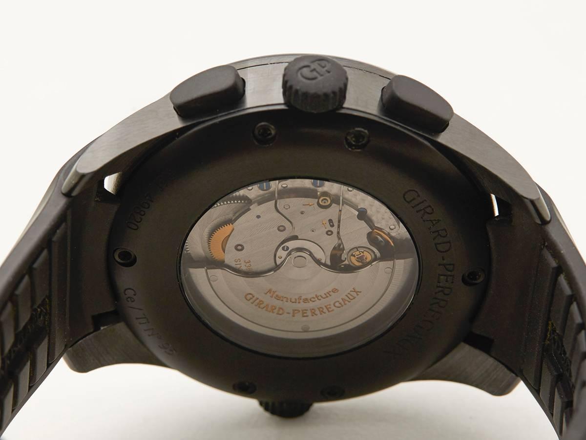 Girard Perregaux Titanium Ceramic WWTC Shadow Flyback Chronograph Wristwatch 4