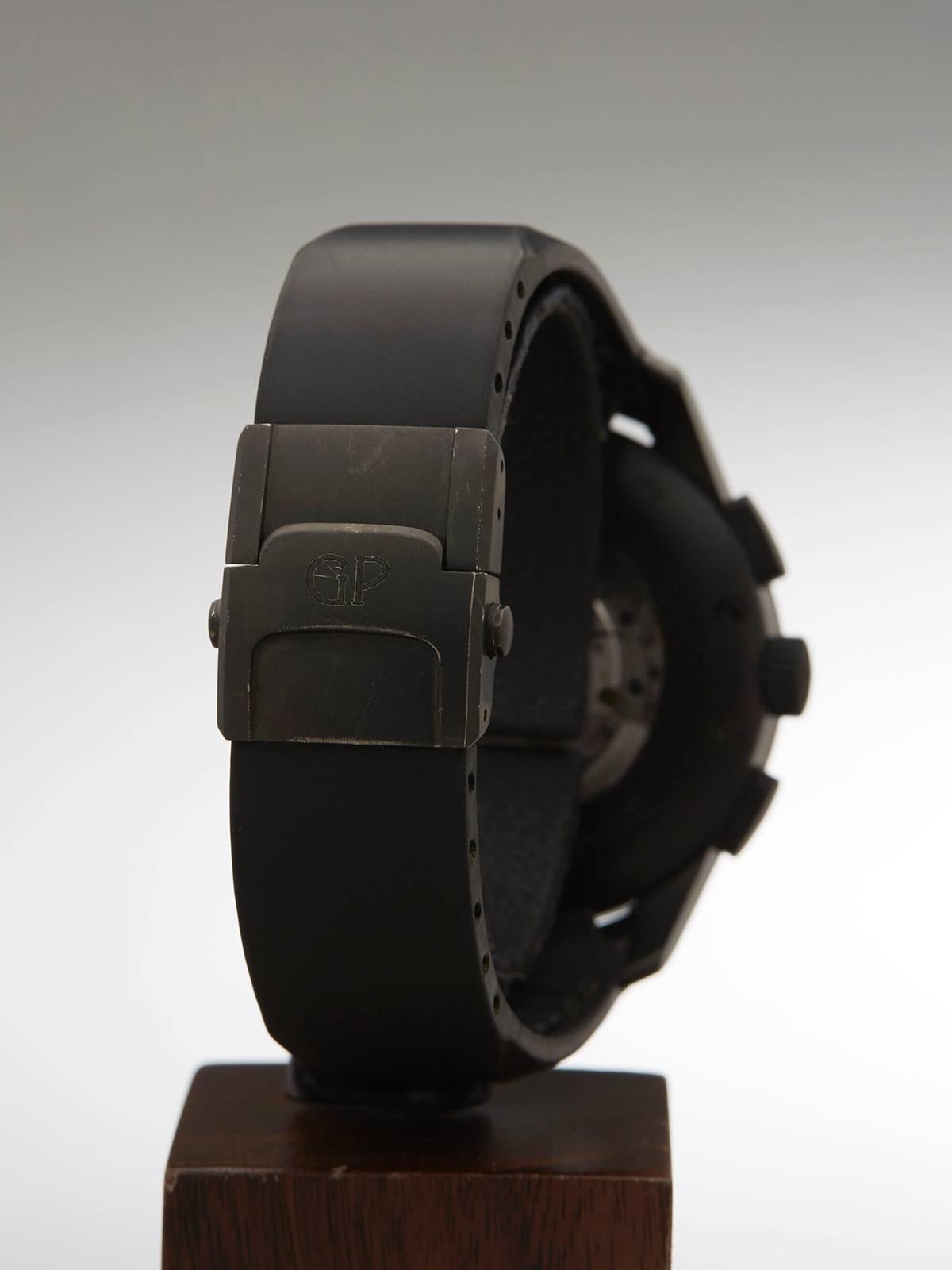 Girard Perregaux Titanium Ceramic WWTC Shadow Flyback Chronograph Wristwatch 3