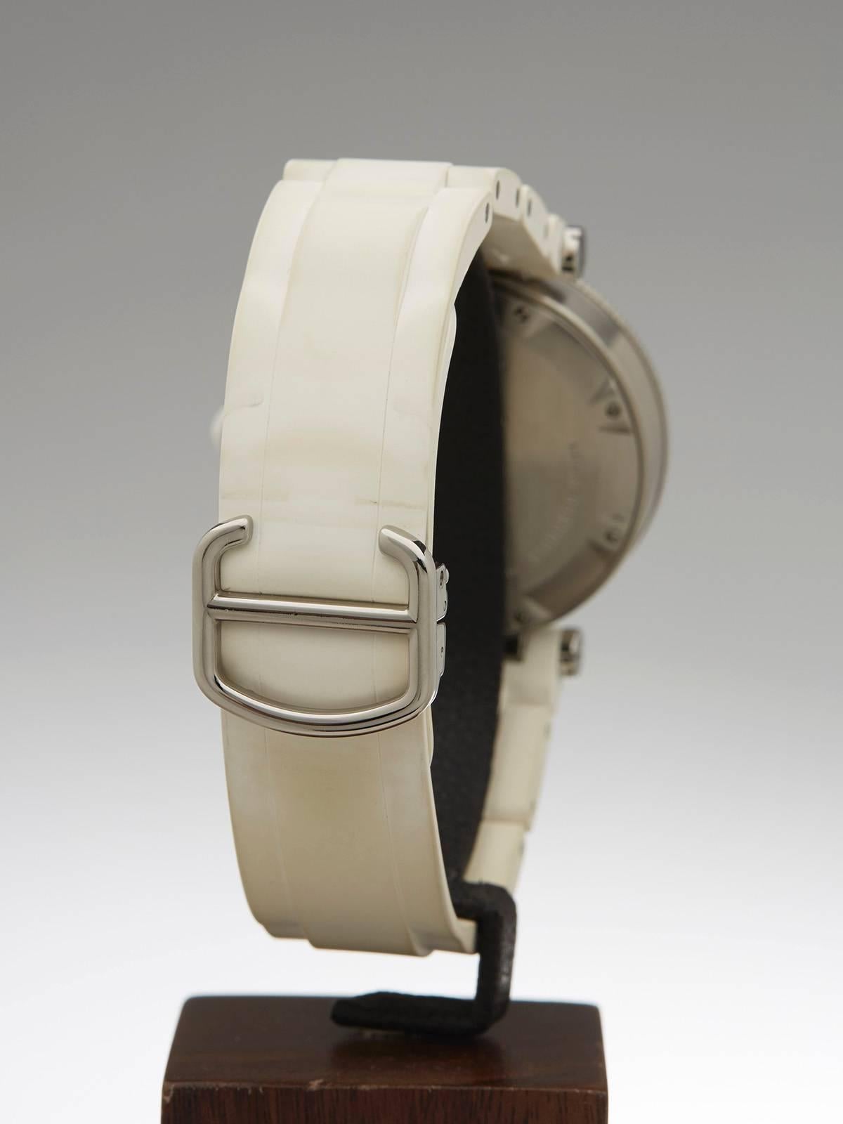 Cartier Lady's Rose Gold Stainless Steel Pasha Chronograph Quartz Wristwatch 4