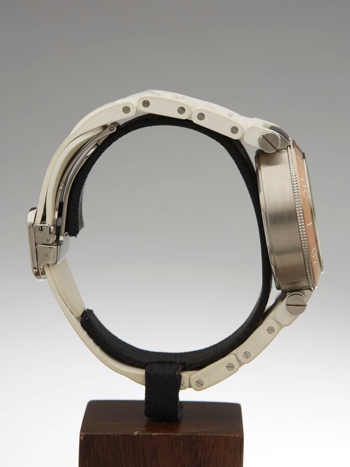 Cartier Lady's Rose Gold Stainless Steel Pasha Chronograph Quartz Wristwatch 2