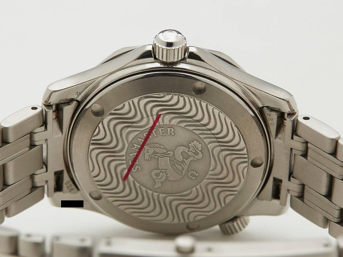 Omega Stainless Steel Seamaster Quartz Wristwatch Ref 2561.80.00 3