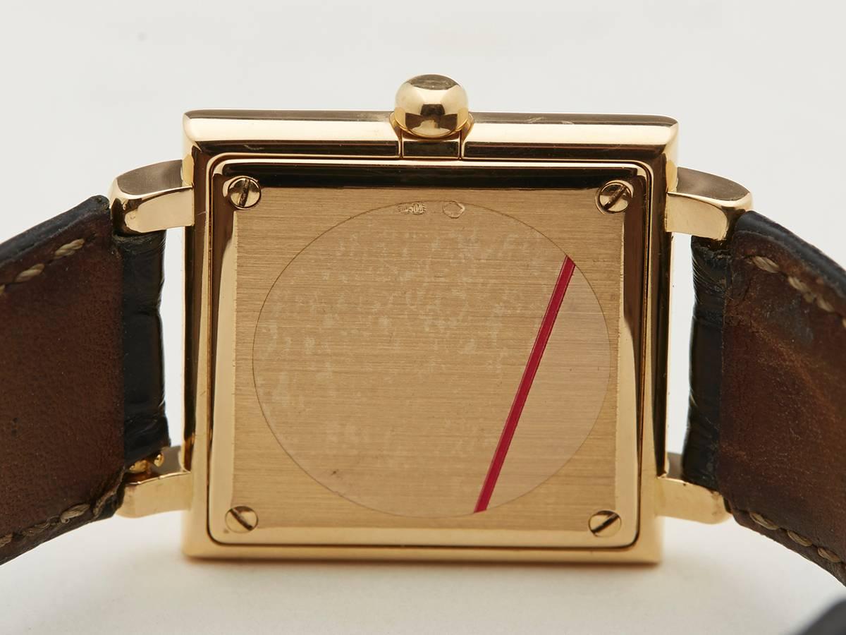 Patek Philippe Lady's Yellow Gold Gondolo Quartz Wristwatch 4