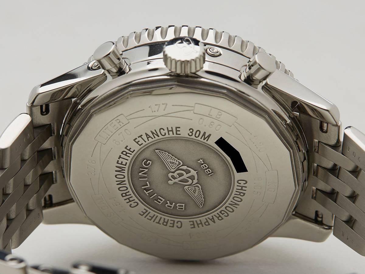 Breitling Navitimer Montbrillant Olympus Mondphase Chronograph SS Armbanduhr 1
