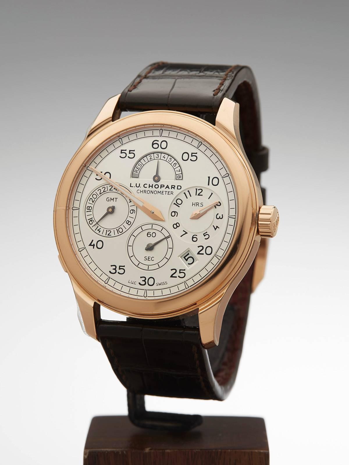 Specifications

Movement: Automatic
Case: 18k Rose Gold 
Case Diameter: 43mm 
Dial: Silvered
Bracelet: Brown Leather 
Strap Length: Adjustable up to 20cm 
Strap Width: At Case - 22mm/At Buckle - 18mm 
Buckle: 18k Rose Gold Tang 
Glass: