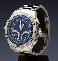 Tag Heuer Stainless Steel Aquaracer Chronograph Automatic Wristwatch