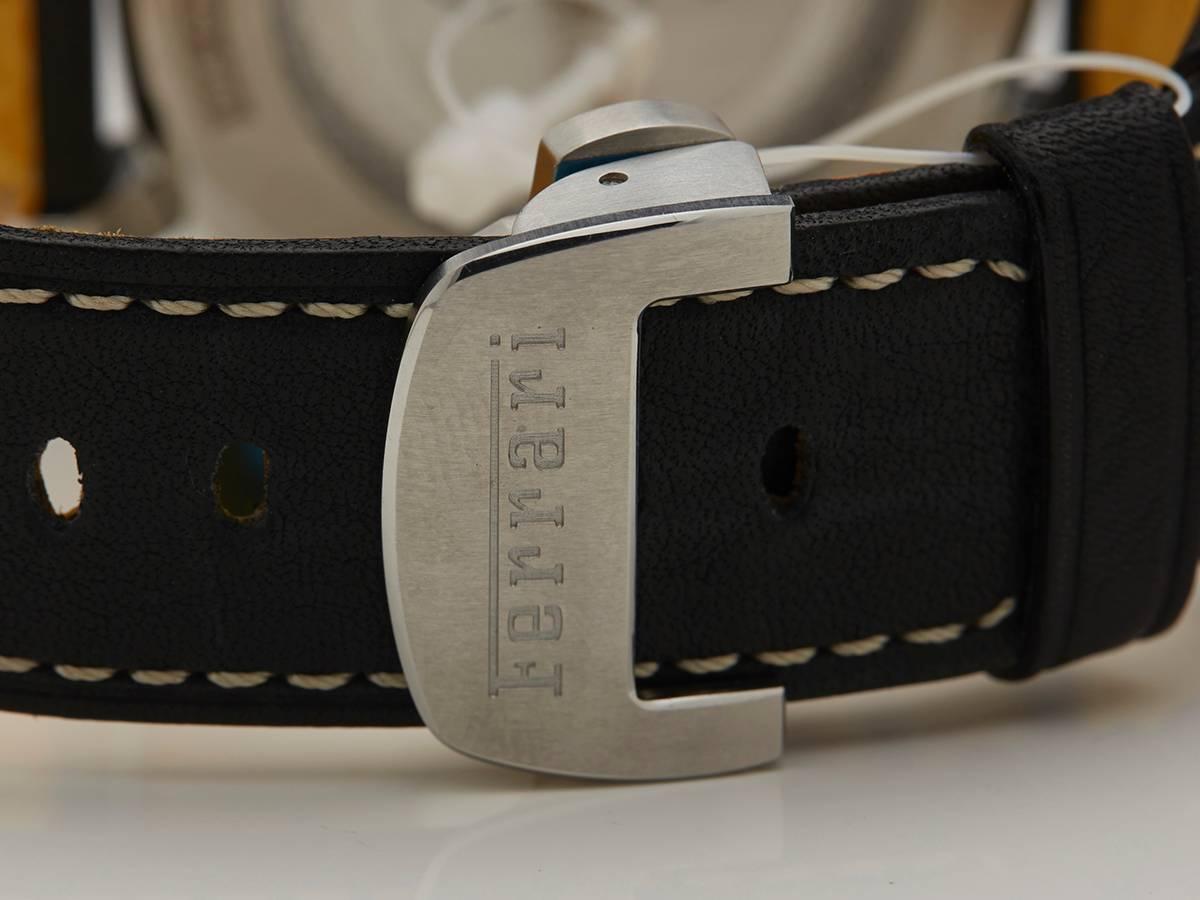 Panerai Stainless Steel Ferrari Flyback Chronograph Automatic Wristwatch 4