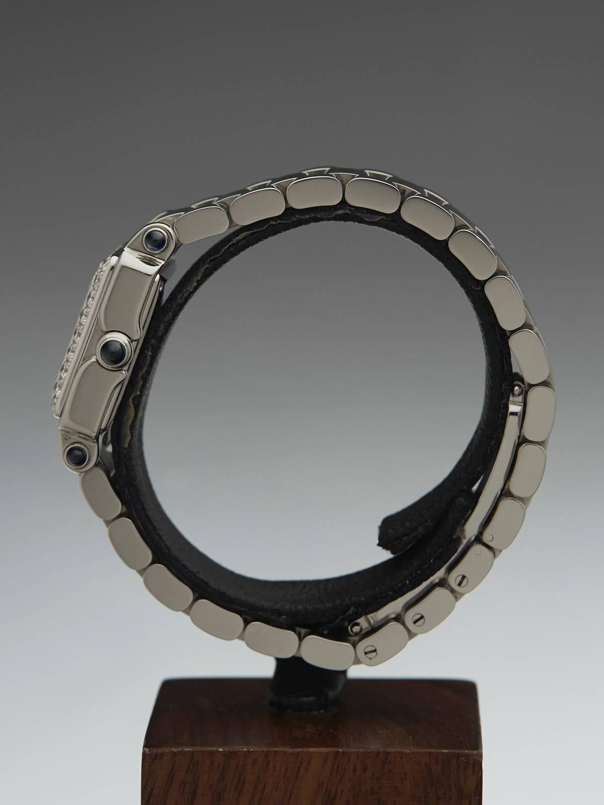 Chopard Lady's Stainless Steel Happy Sport Diamonds Quartz Wristwatch 1
