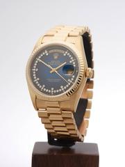 Rolex Day-Date fade blue diamond dial gents 18038 watch