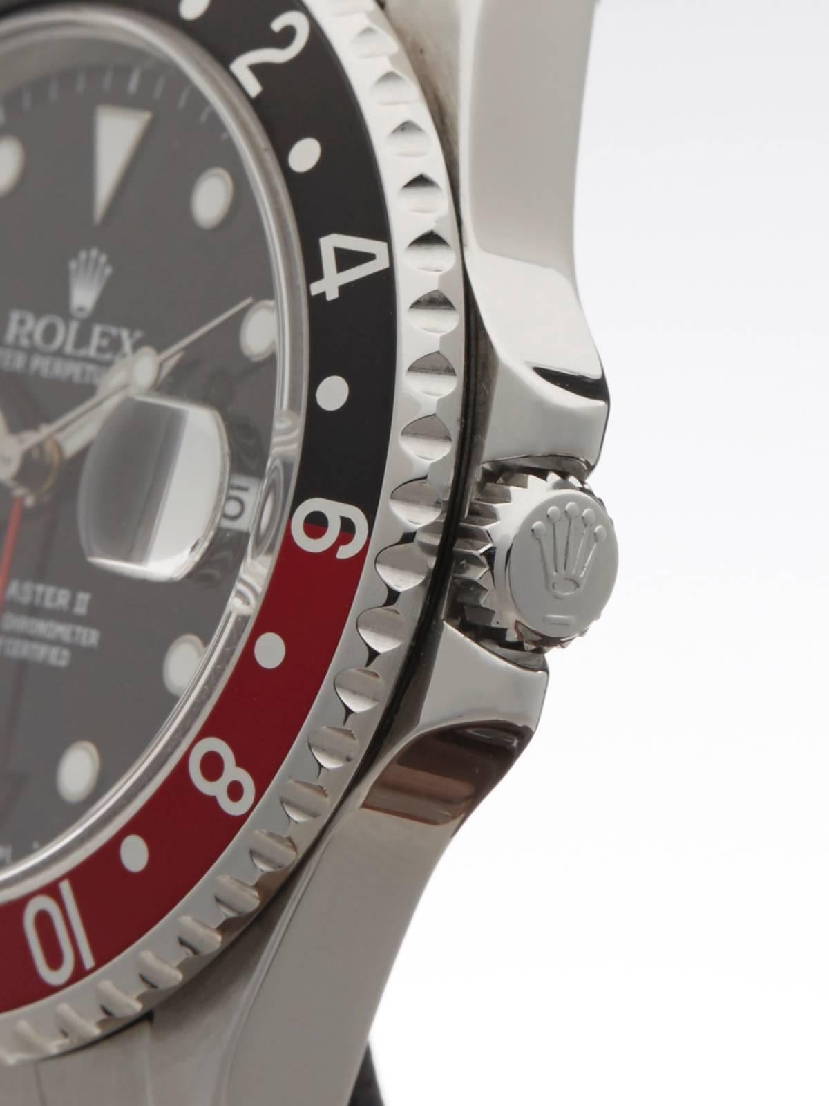 Women's or Men's Rolex GMT-Master II coke gents 16710 watch