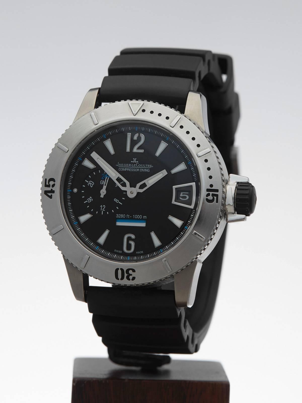 Men's Jaeger-LeCoultre Master Compressor diving gmt limited /1500 gents 160.T.05 watch