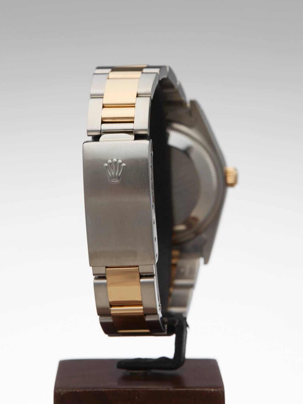 Rolex Date engine turned bezel unisex 15223 watch 1
