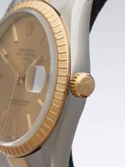 Reloj Rolex Date motor bisel girado unisex 15223