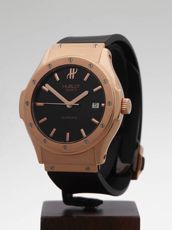  Hublot Classic Fusion 18ct Rose Gold 42mm Mens Watch