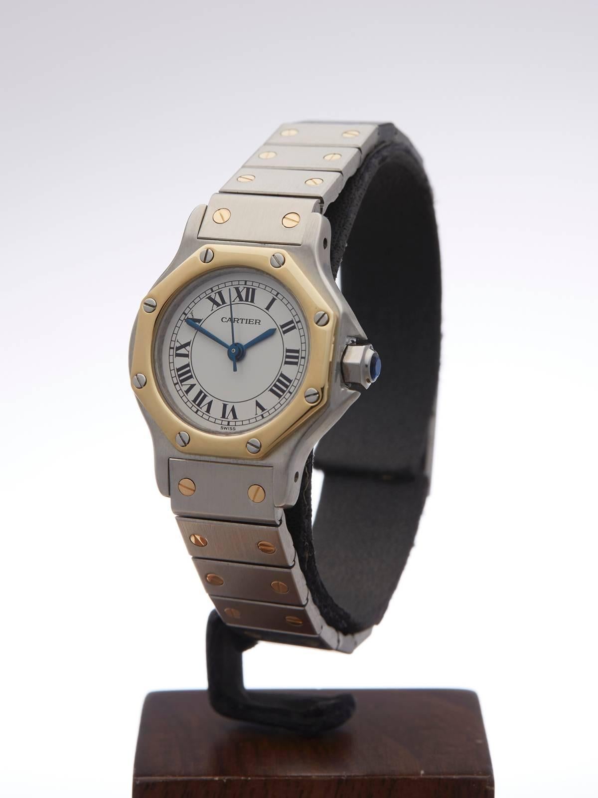 REF	W3129
MODEL NUMBER	187902
SERIAL NUMBER	B00******
CONDITION	9 - Excellent condition
GENDER	Ladies
AGE	1990's
CASE DIAMETER	24 mm
CASE SIZE	24mm by 33mm
BOX & PAPERS	Box Only
MOVEMENT	Automatic
CASE	Stainless Steel/18k Yellow