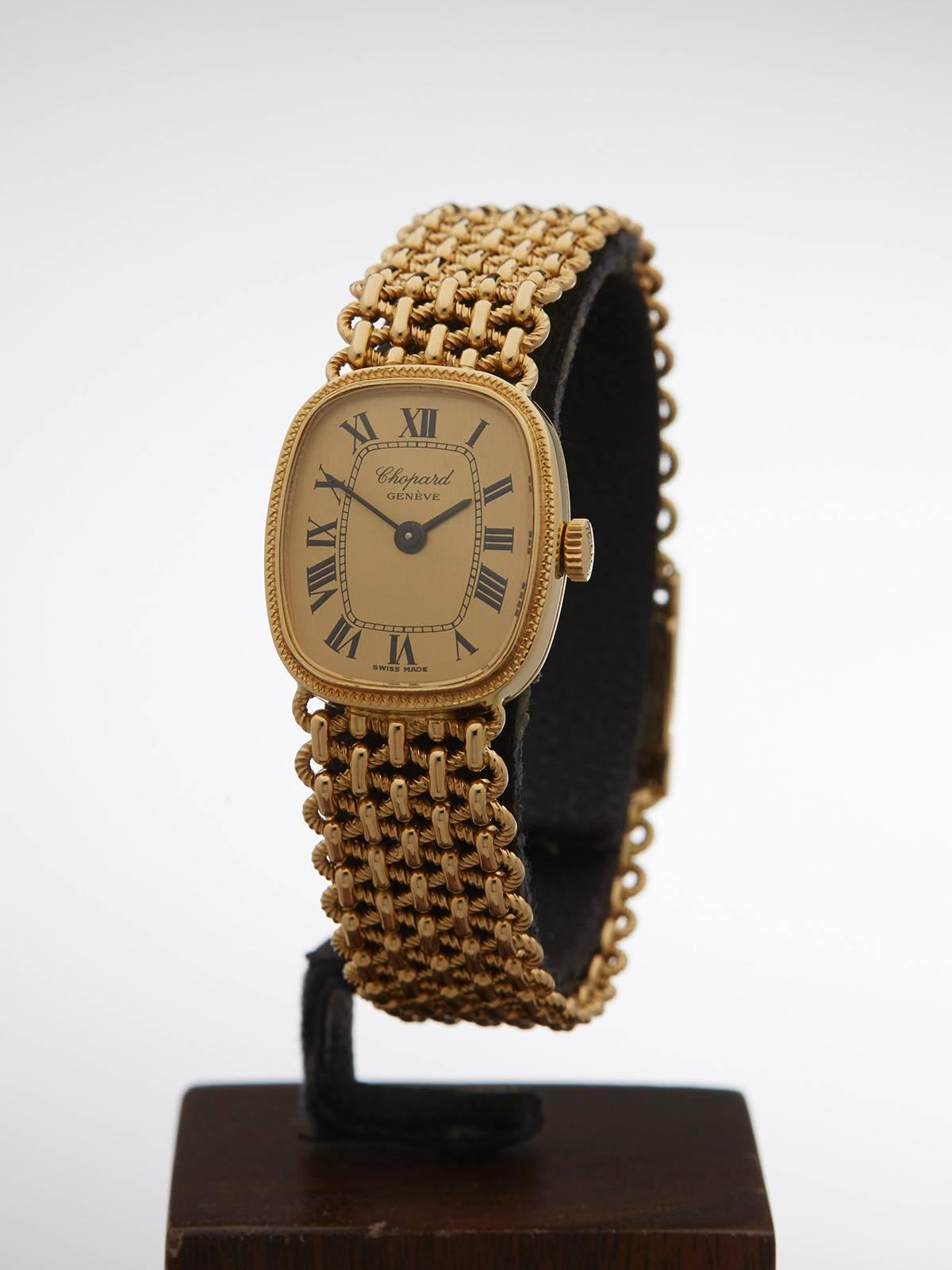 Chopard ladies Yellow Gold Mechanical wind Wristwatch 1