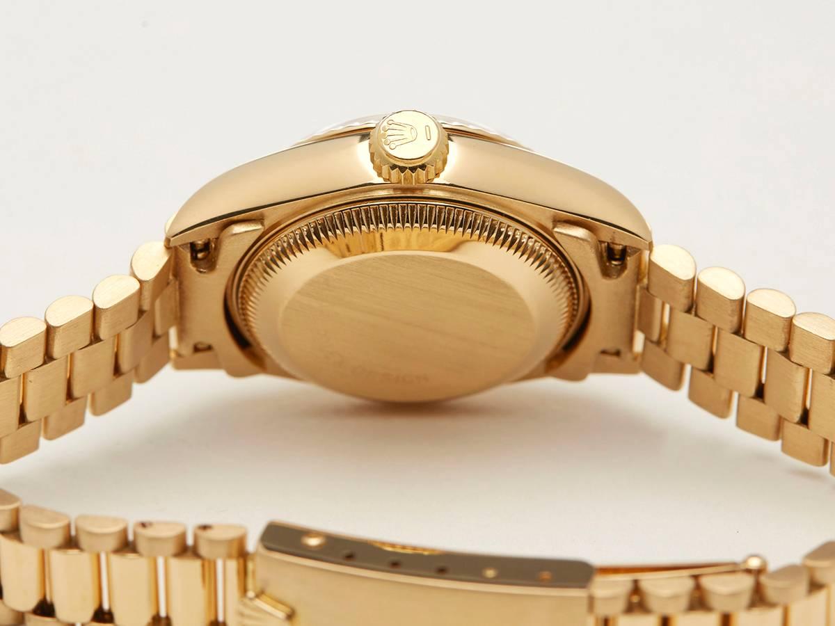 Rolex ladies Yellow Gold Datejust AutomaticWristwatch 4