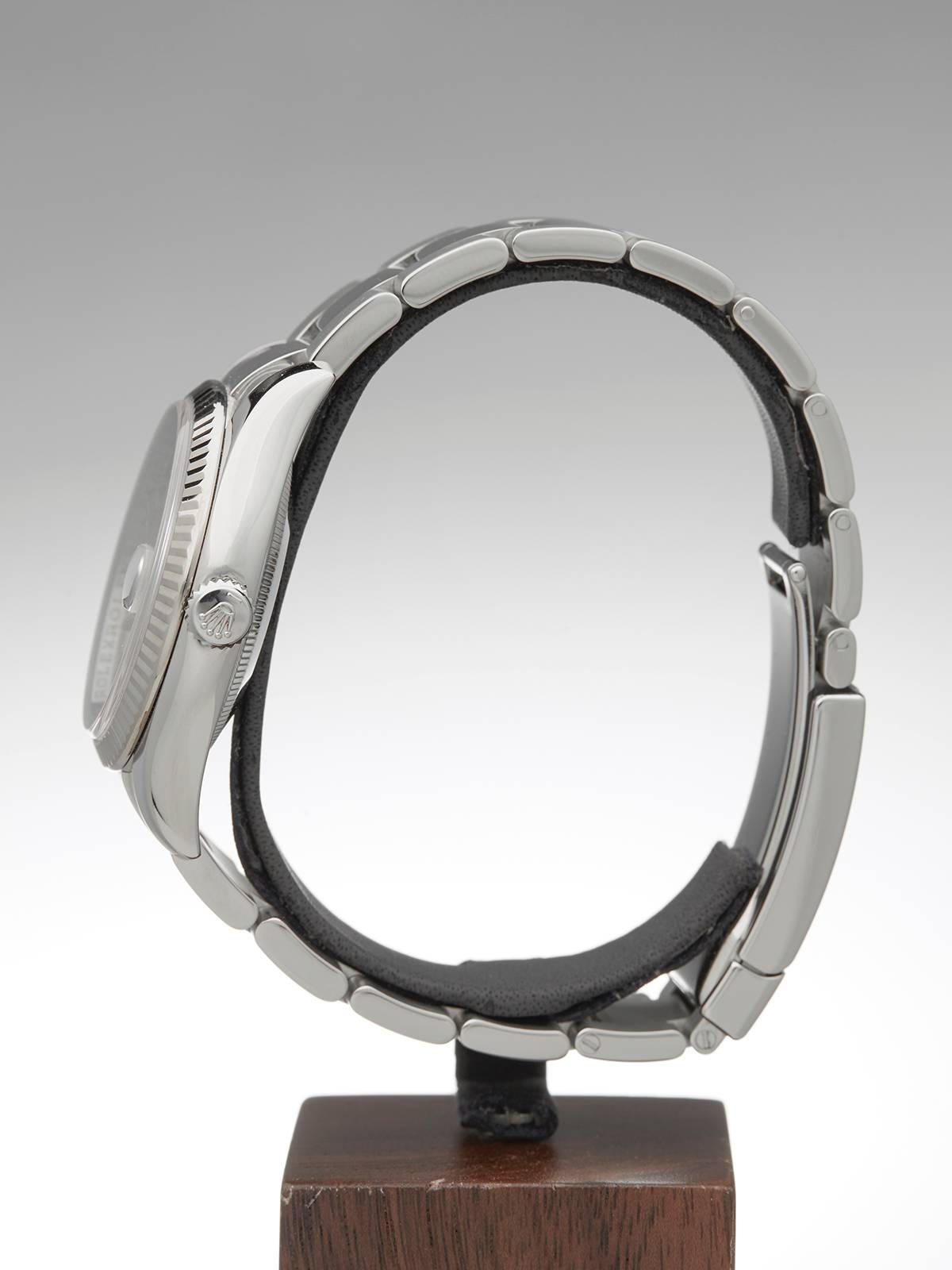 Rolex Stainless Steel Datejust Automatic Wristwatch 2