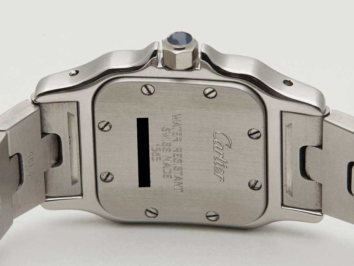 Cartier Ladies Stainless Steel Santos Quartz Wristwatch  3