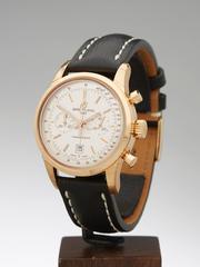 Breitling Rose Gold Transocean Chronograph Automatic Wristwatch