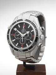Omega Stainless Steel Seamaster Planet Ocean chronograph Automatic Wristwatch
