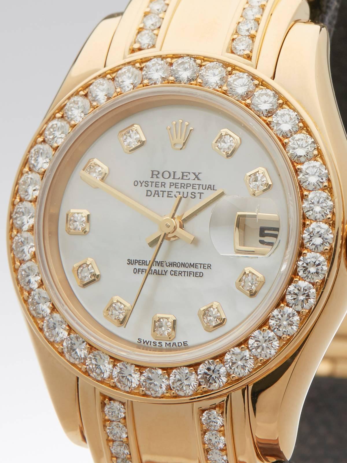 Specifications

Ref: W2973
Movement: Automatic
Case: 18k Yellow Gold
Case Diameter: 29 mm
Dial: Mother of Pearl & Diamond Markers
Bracelet: 18k Yellow Gold with Diamonds
Buckle: 18K Yellow Gold Deployment
Glass: Sapphire Crystal
Water Resistance: To