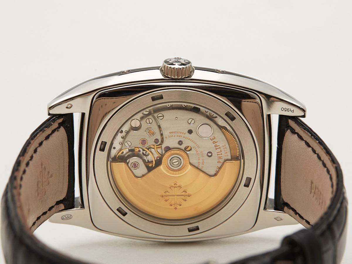 Patek Philippe Platinum Gondolo annual calendar Automatic Wristwatch Ref 5135P  1