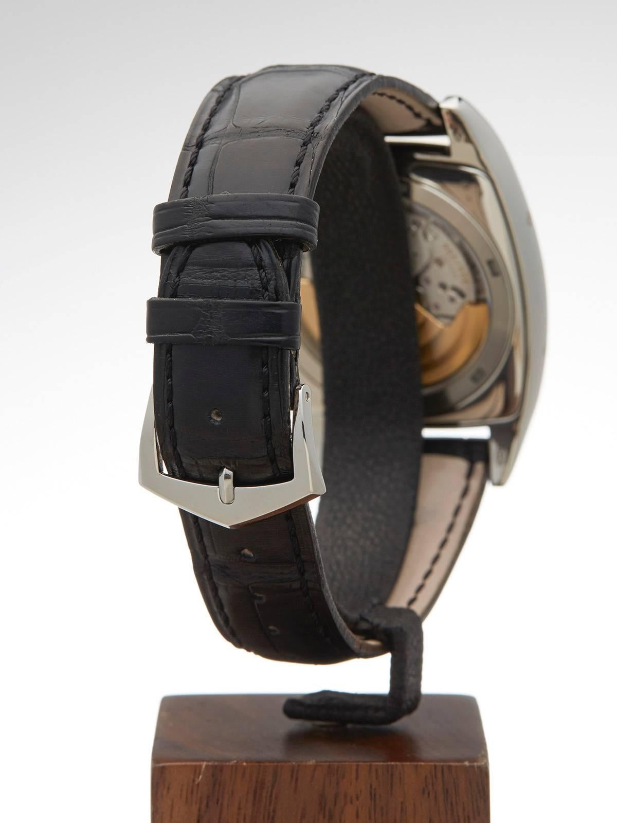 Patek Philippe Platinum Gondolo annual calendar Automatic Wristwatch Ref 5135P  4